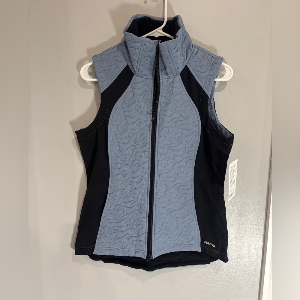 NEW!KERRITS UNBRIDLED HORSE QUILTED VEST DRIFTWOOD COLOR SMALL EQUESTRIAN RIDING